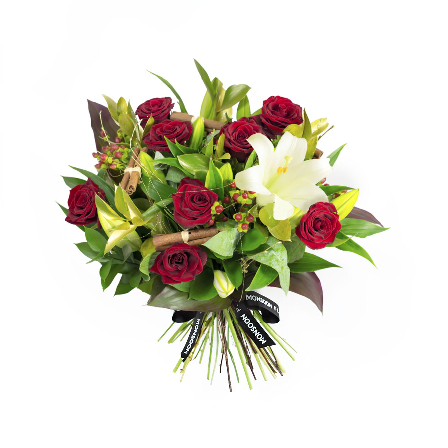 Luxury Classic Rose Lily Monsoon Flowers